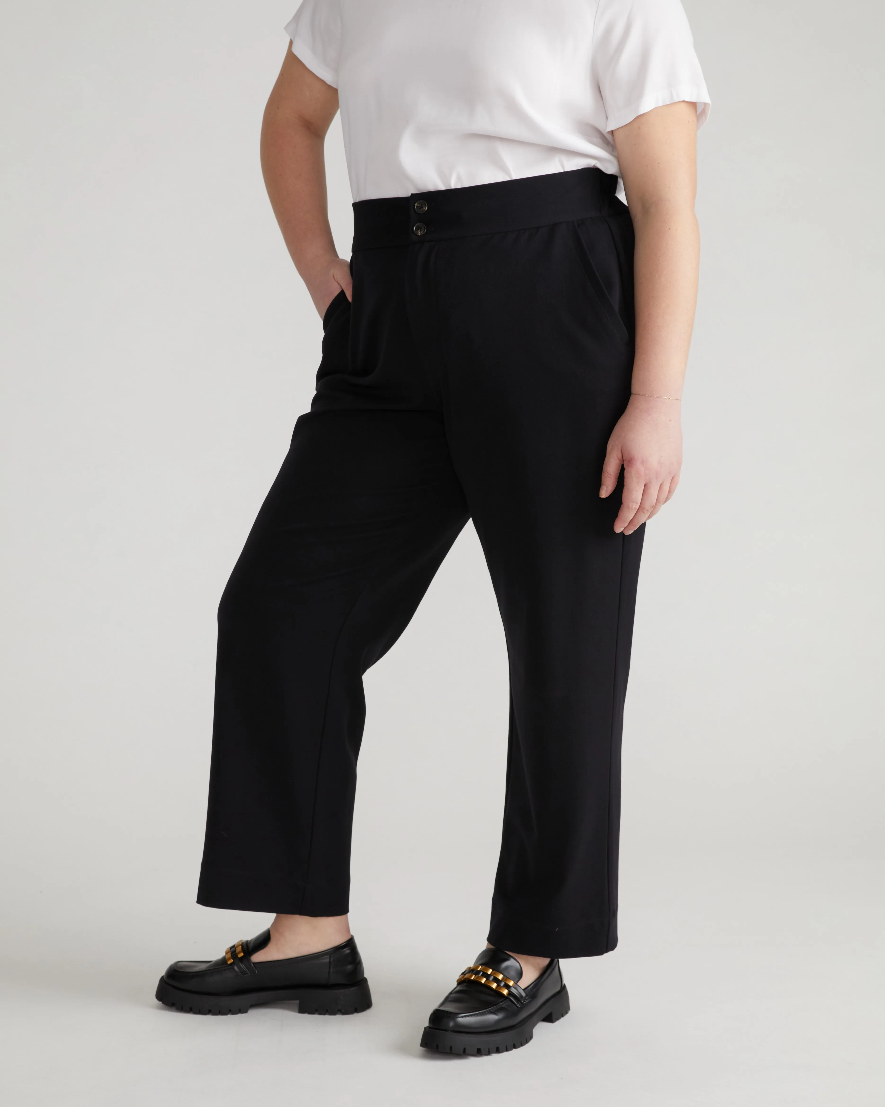 All Day Irving Straight Leg Pants - Black