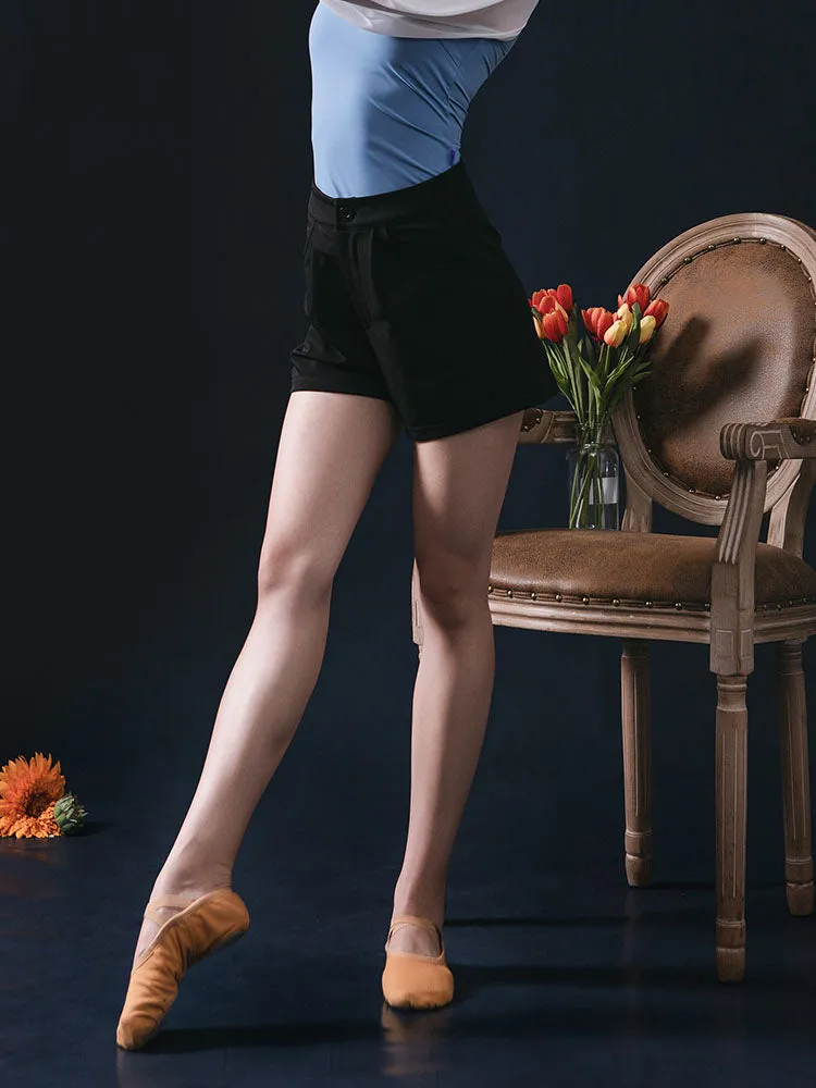 Ballet Practice Black Shorts Dance Basic Training Bottoms