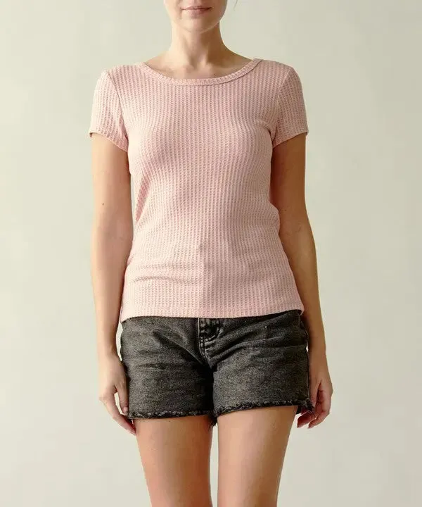 Bamboo Waffle Basic Top
