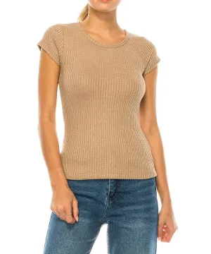 Bamboo Waffle Basic Top