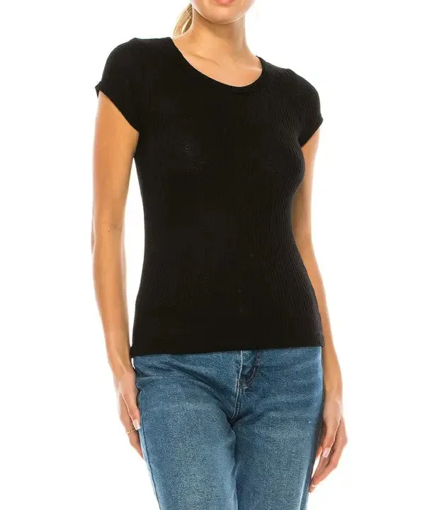 Bamboo Waffle Basic Top