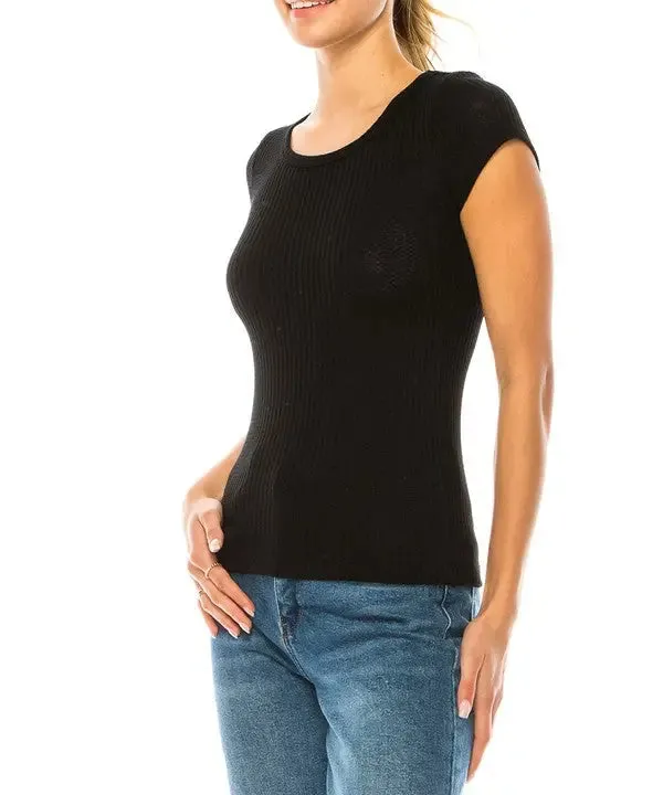 Bamboo Waffle Basic Top