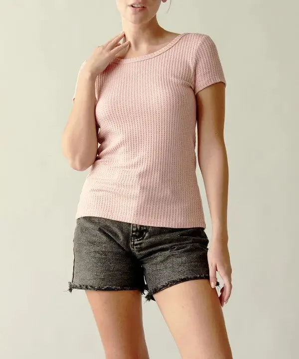 Bamboo Waffle Basic Top