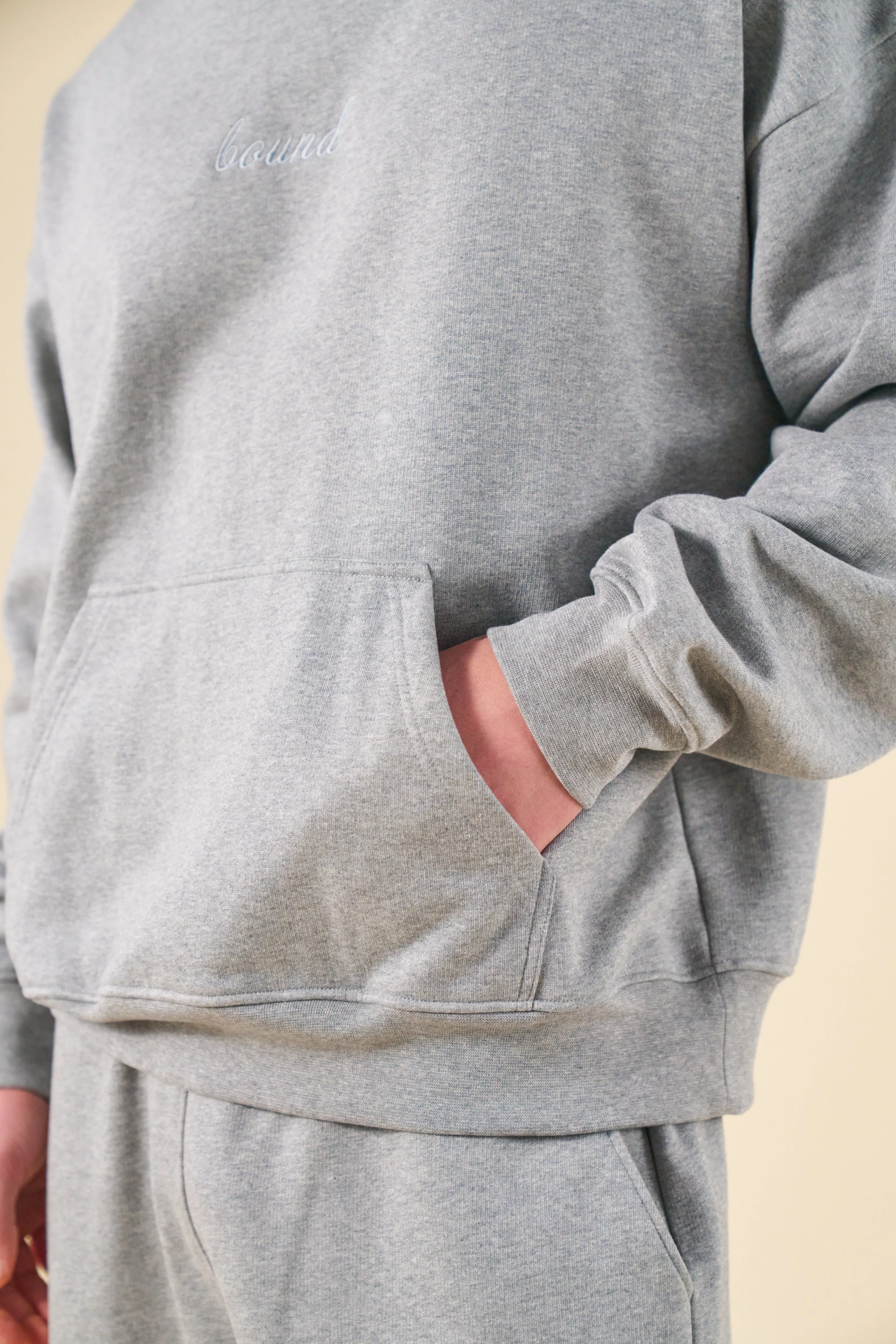 bound Sustain Heavy Hoodie - Heather Grey