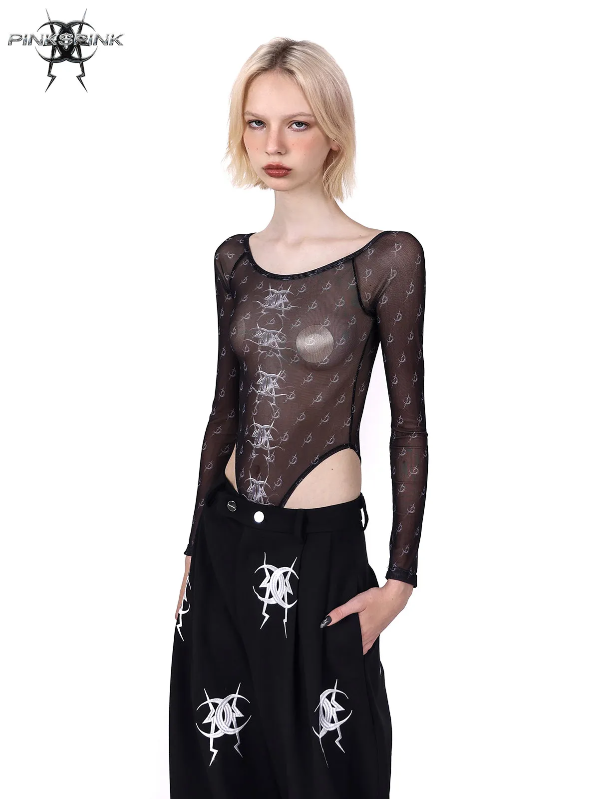 Embroidered Loose Casual Pants