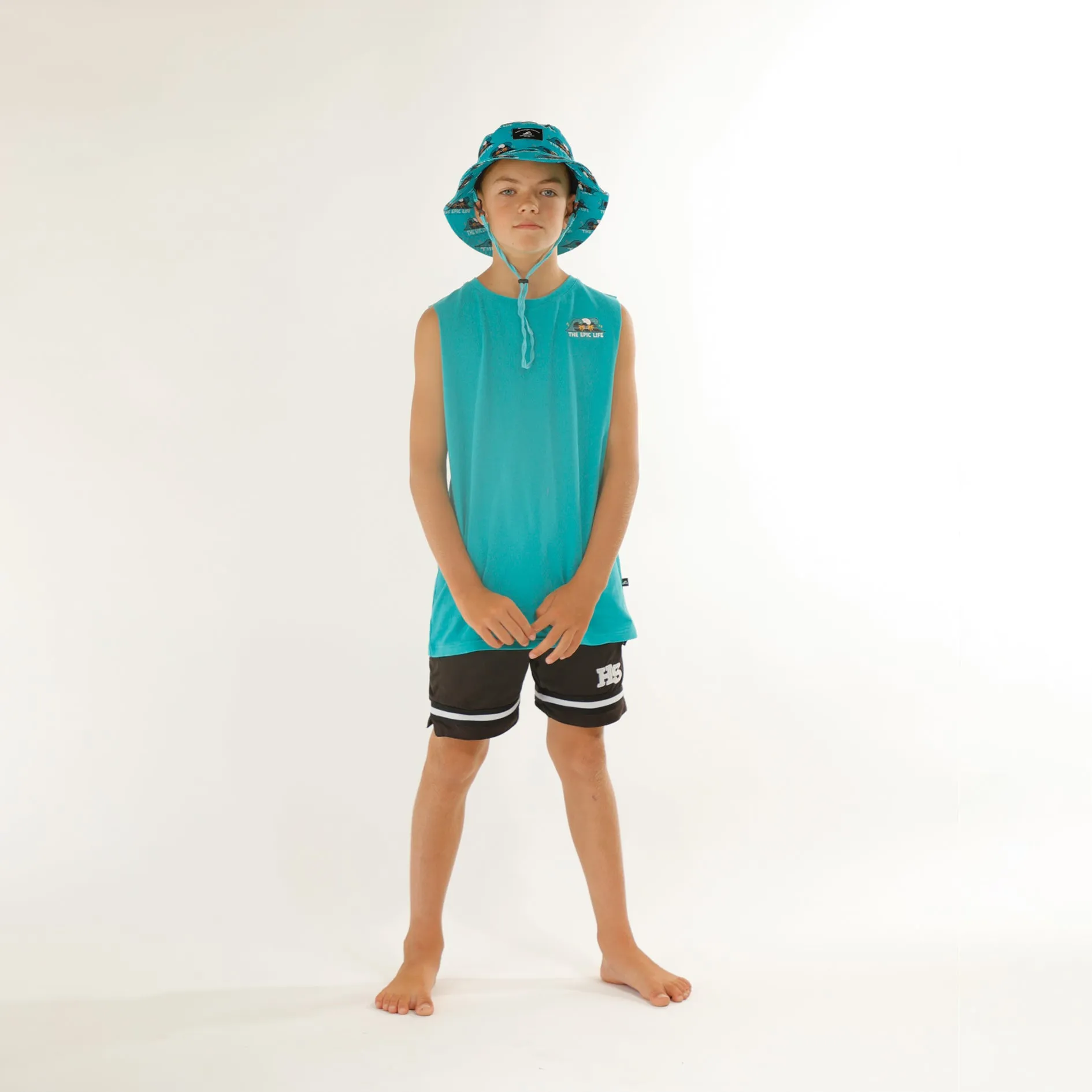 EPIC LIFE MUSCLE TEE - Seafoam