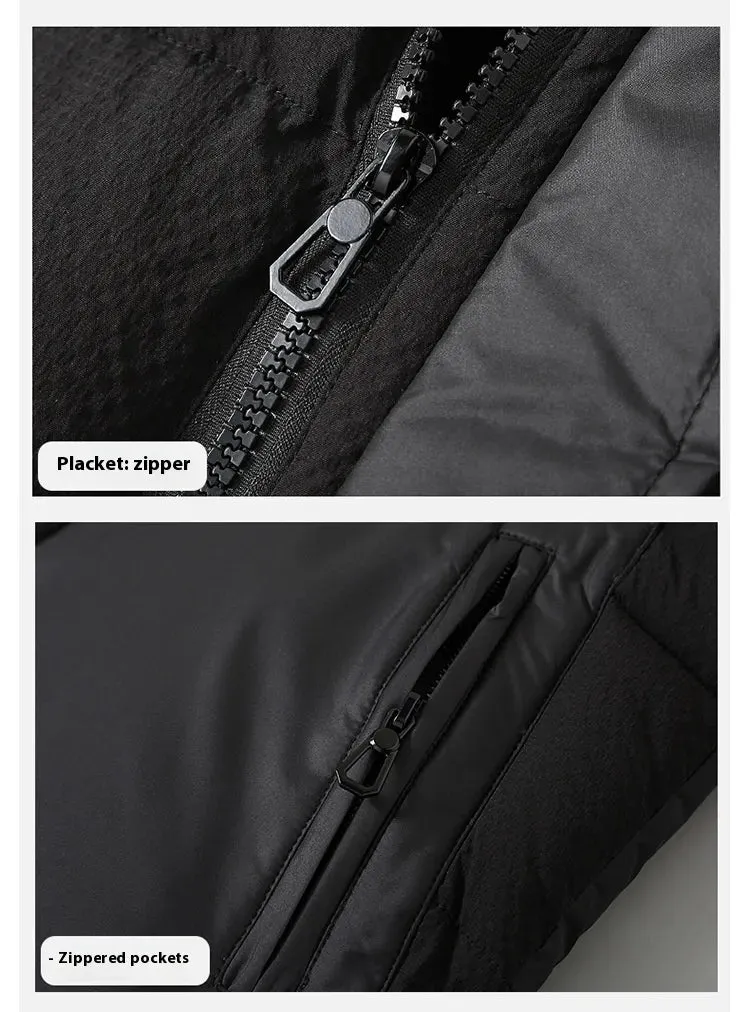 Fashion Trendy Men Cotton Vest Wholesale Winter Menswear New Disassembly Cap Men Cotton Waistcoat Outer Wear Vest Men