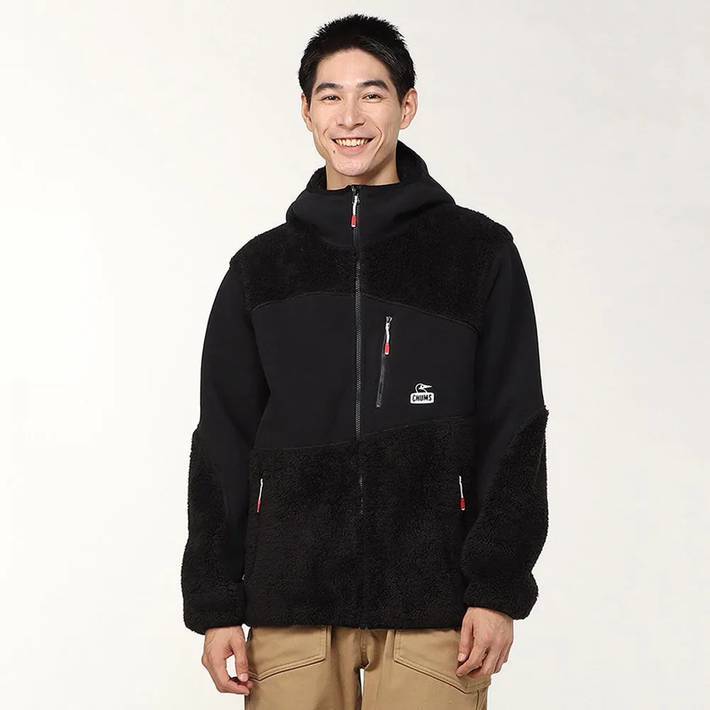 【FW24 秋冬・新品】Chums Men's Bonding Fleece Panel Parka CH04-1419 FW24 長袖抓毛有帽 外套 男裝 M'S