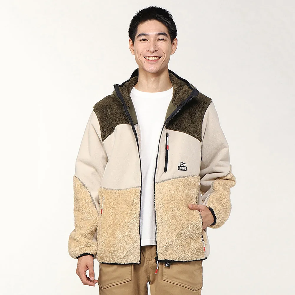 【FW24 秋冬・新品】Chums Men's Bonding Fleece Panel Parka CH04-1419 FW24 長袖抓毛有帽 外套 男裝 M'S