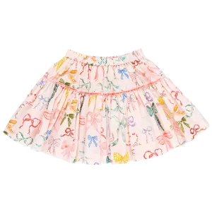 Girls Maribelle Skirt - Watercolor Bows