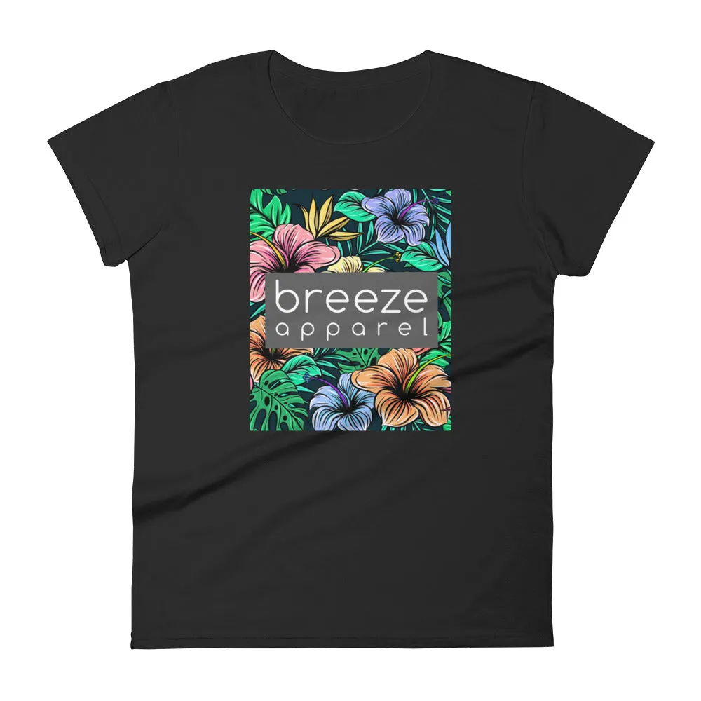 'Hibiscus' women's short-sleeved shirt