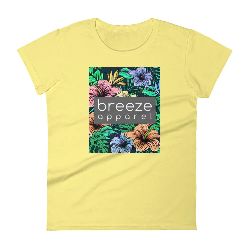 'Hibiscus' women's short-sleeved shirt