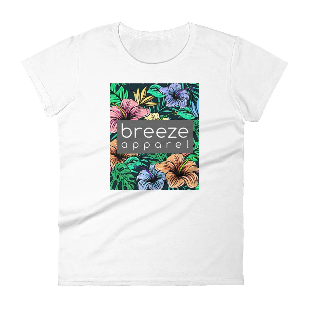 'Hibiscus' women's short-sleeved shirt