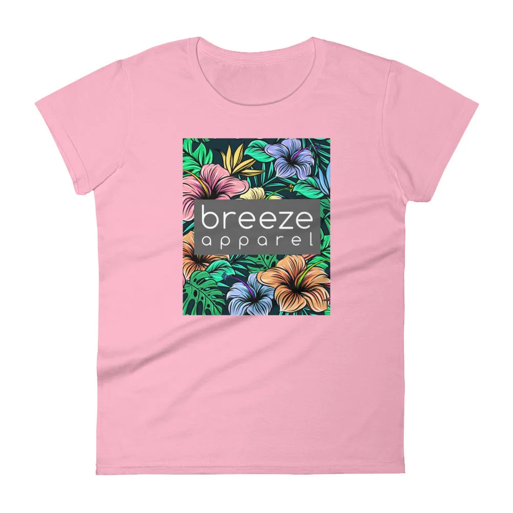 'Hibiscus' women's short-sleeved shirt