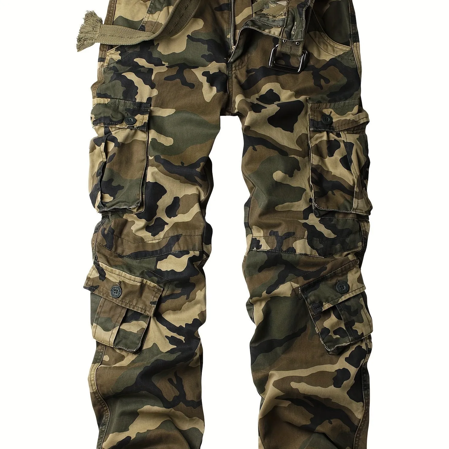 Men's Camouflage High-Performance Multi-functional Cotton Cargo Pants For Hiking Camping And Outdoor Working