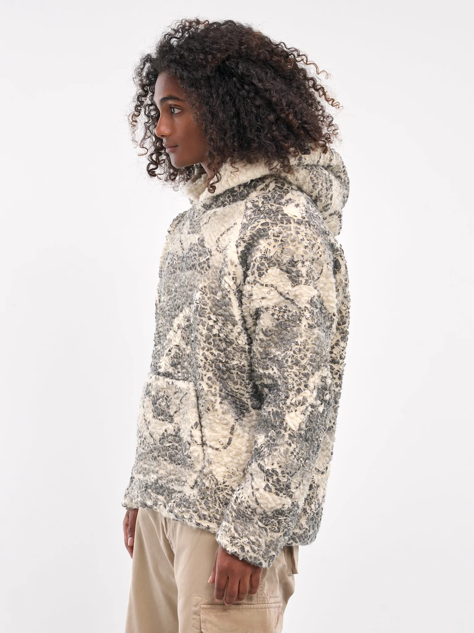 Motocross Fleece Knit Hoodie (09J002-MOTOCROSS-PRINT)