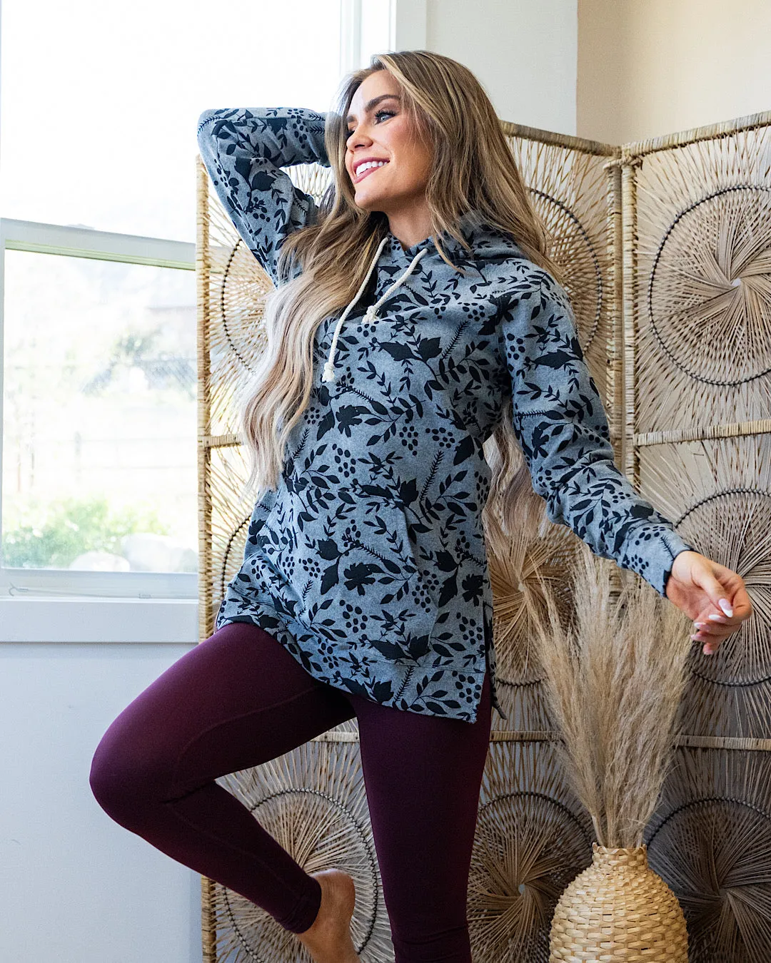 NEW! Ampersand Ave Make Your Moves Sideslit Hoodie