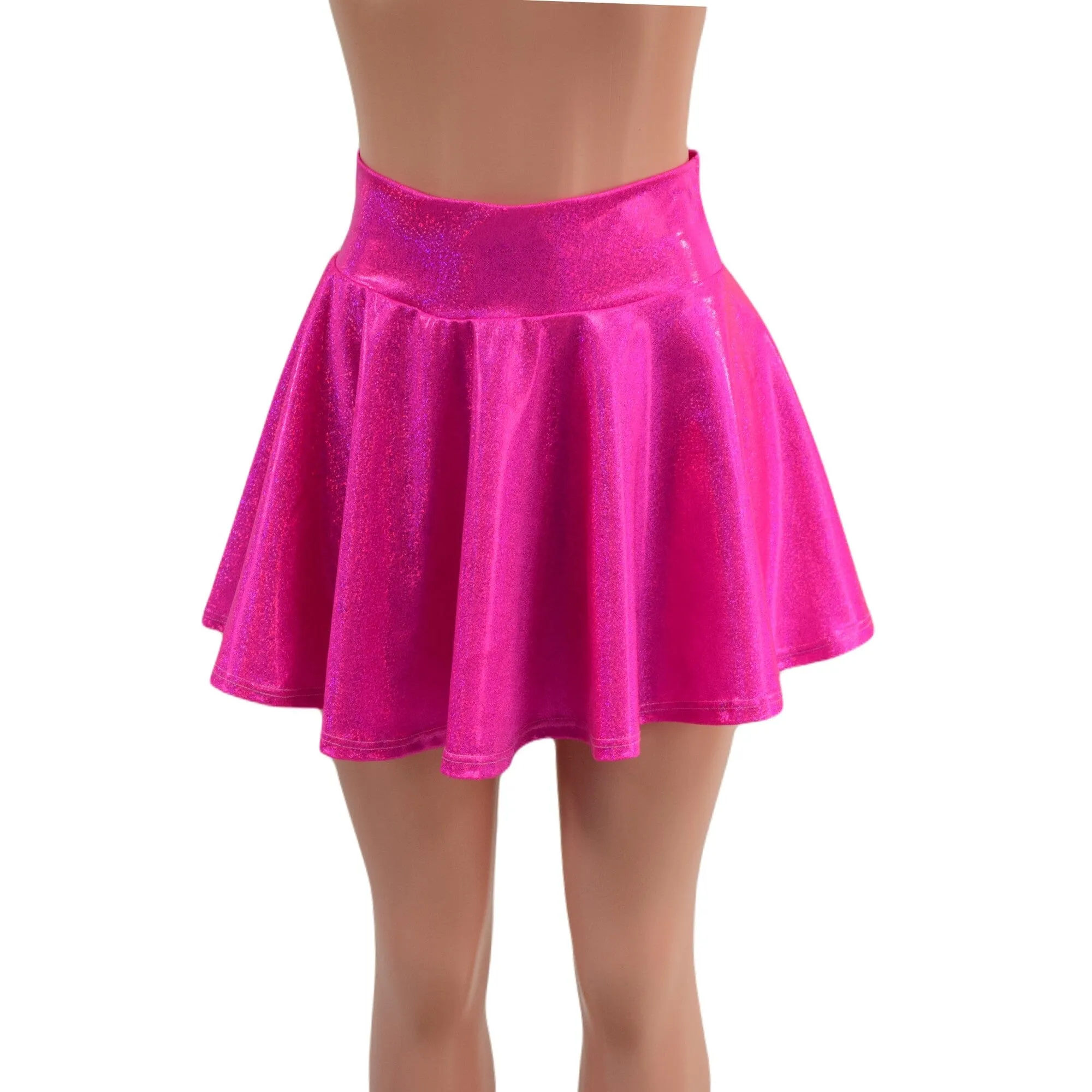 Pink Holographic Rave Skirt