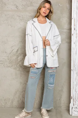 POL Bell Sleeve Blazer Jacket