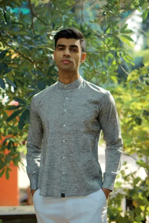 Premium Cotton Linen Regular Fit Solid Shirt