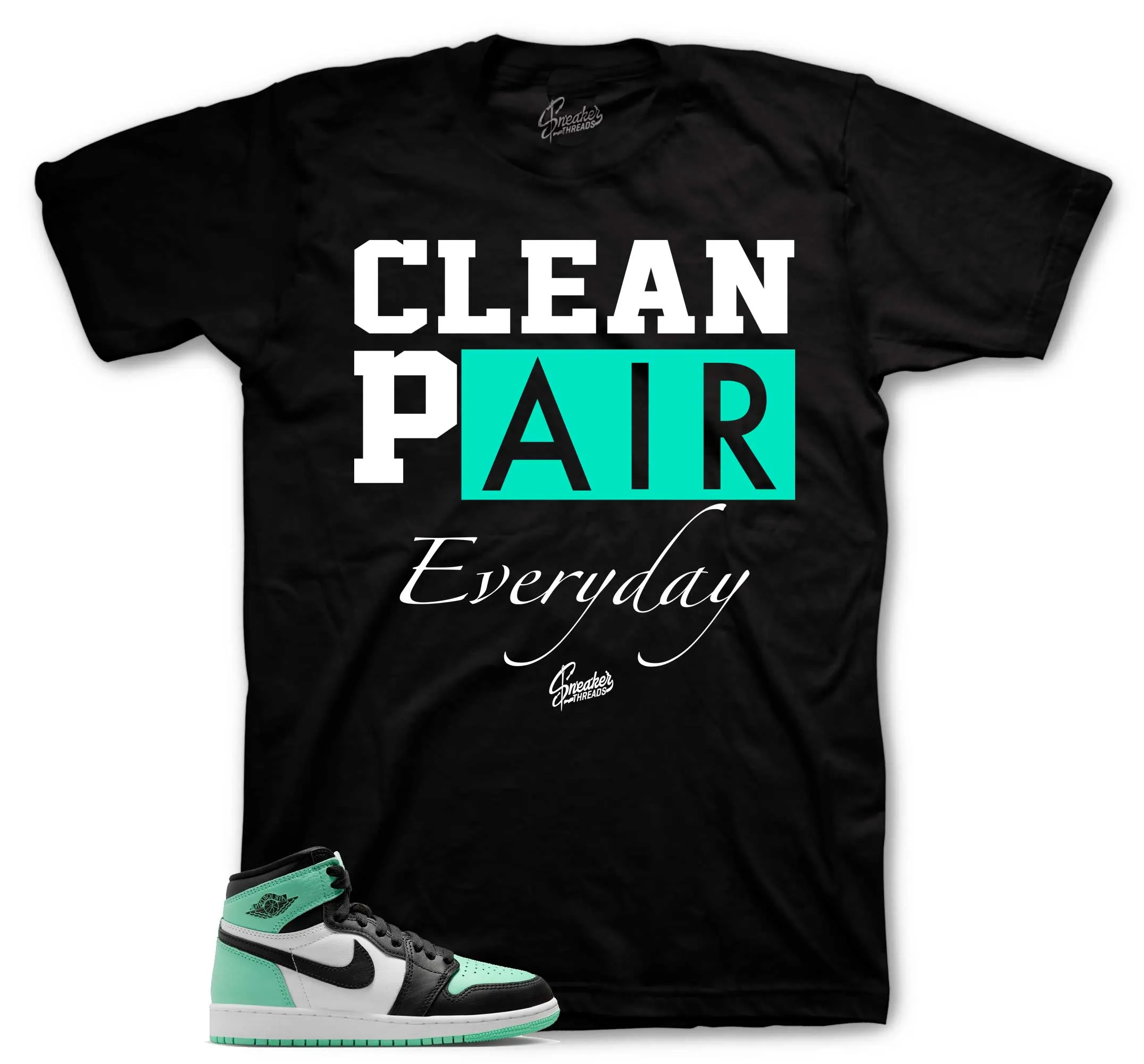 Retro 1 Green Glow Clean Pair Shirt