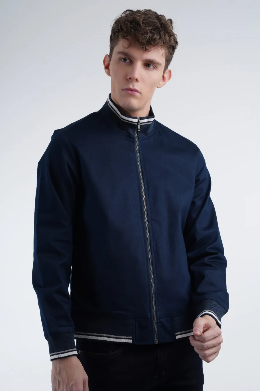 Striped Collar Jacket