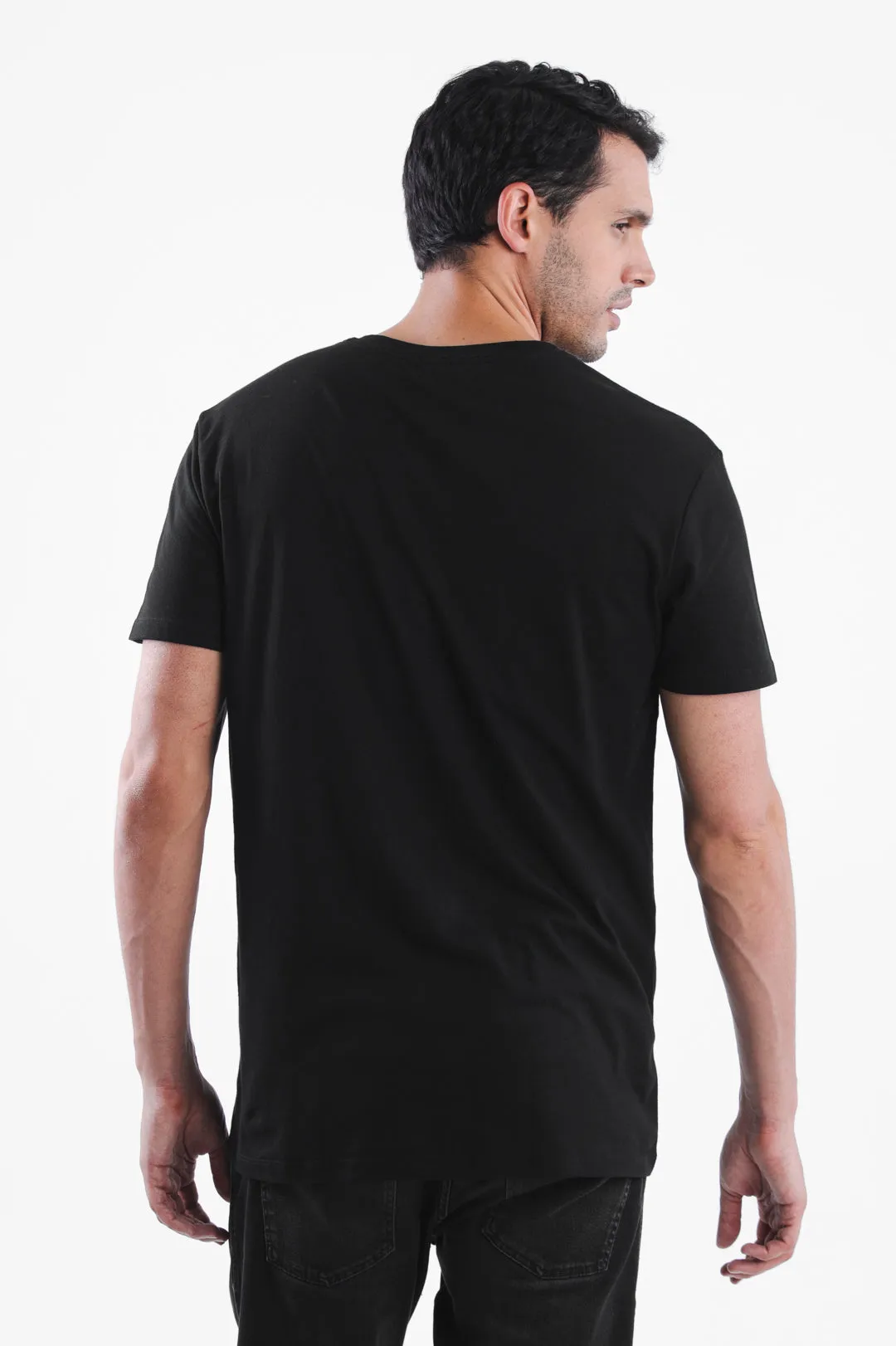 The V-Neck Tee - Onyx Black
