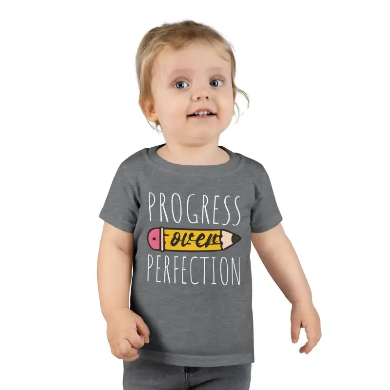 Toddler Tees Progress Over Perfection Pencil