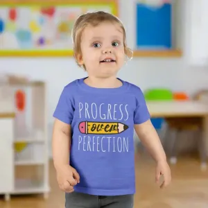 Toddler Tees Progress Over Perfection Pencil