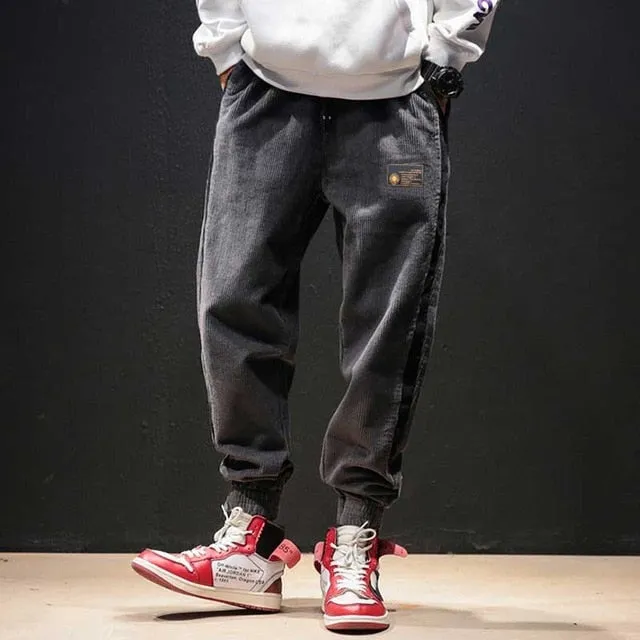 trousers men Plus thick casual loose High Quality New Autumn and Winter Male Business Men's